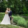 Bridal couple at the pond, © david-ertl Bridal couple at the pond, © david-ertl