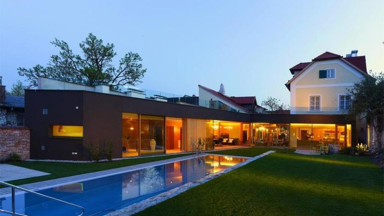 Garden at dusk, &copy; Hotel Landhaus Moserhof