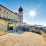 G&ouml;ttweig Benedictine Abbey with sunshine and terrace.